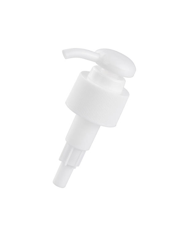 28 412 up/Down White Color Lotion Dispenser Pump with Ribbed Closure