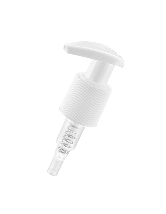 28 410 Transparent Color Ribbed Lotion Pump for Bottle