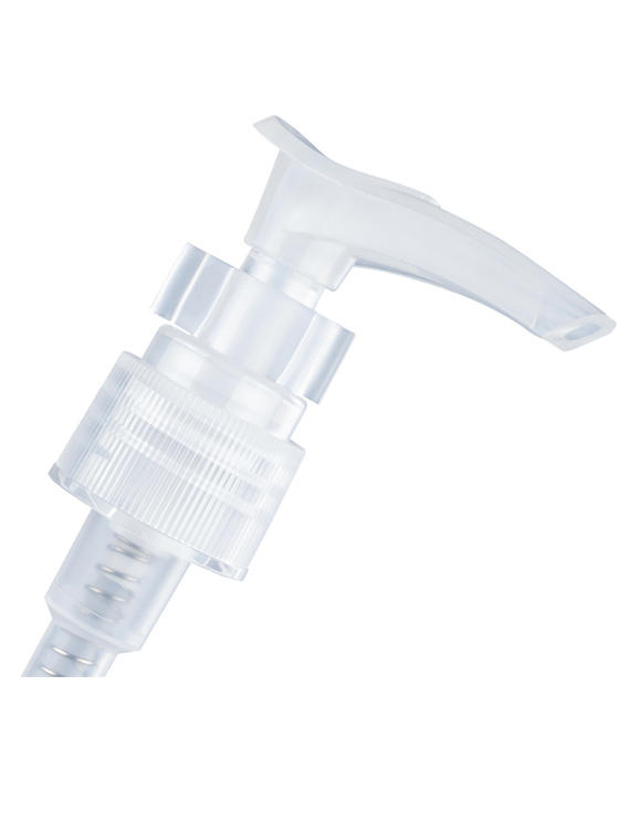 Lotion pump with clips